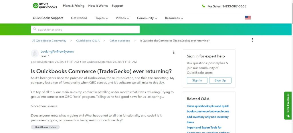 TradeGecko (Now QuickBooks Commerce)
