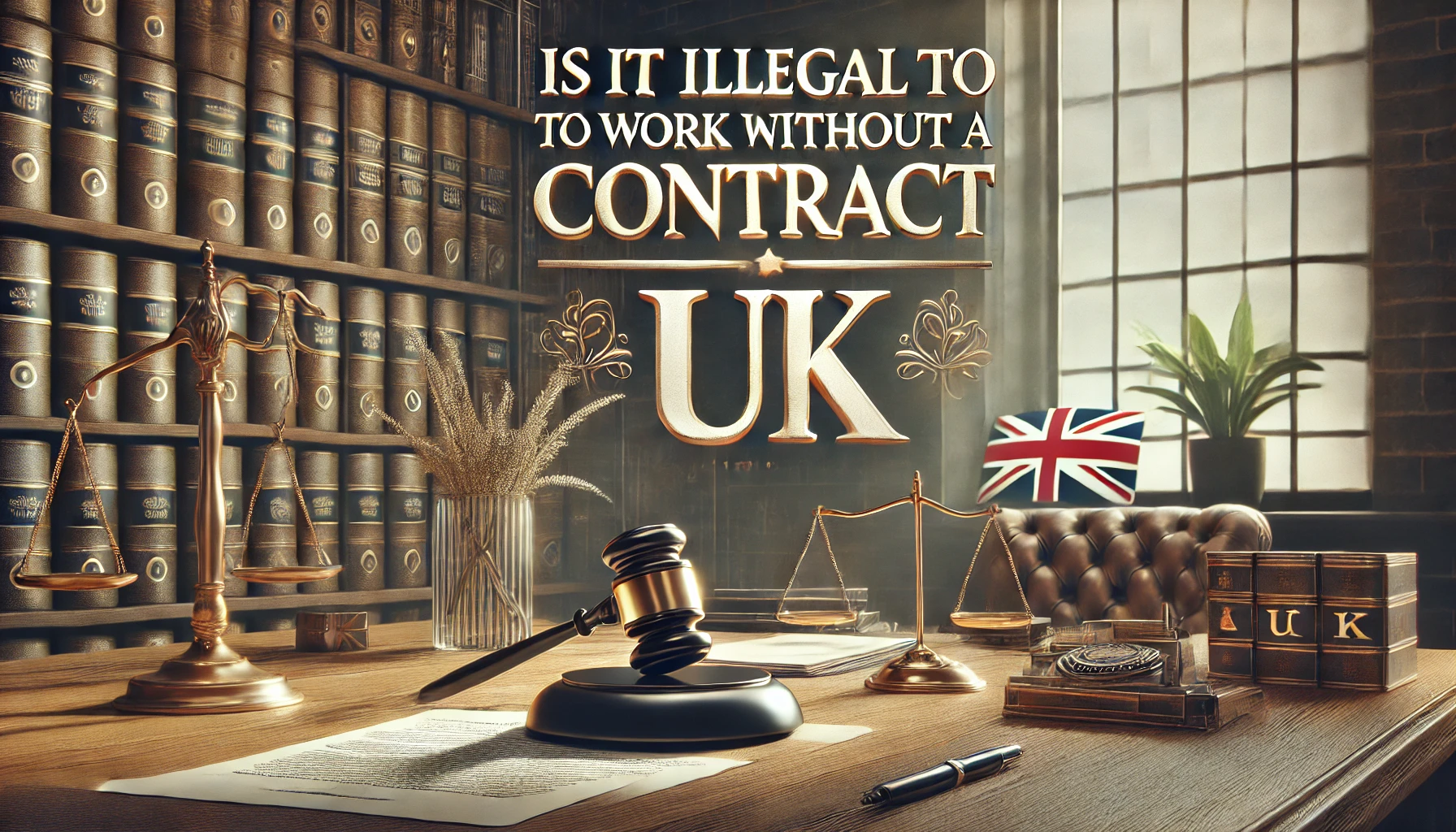 is it illegal to work without a contract uk