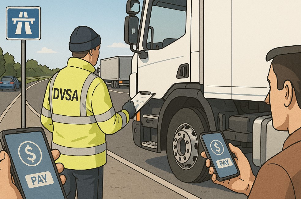 dvsa roadside fines payment changes