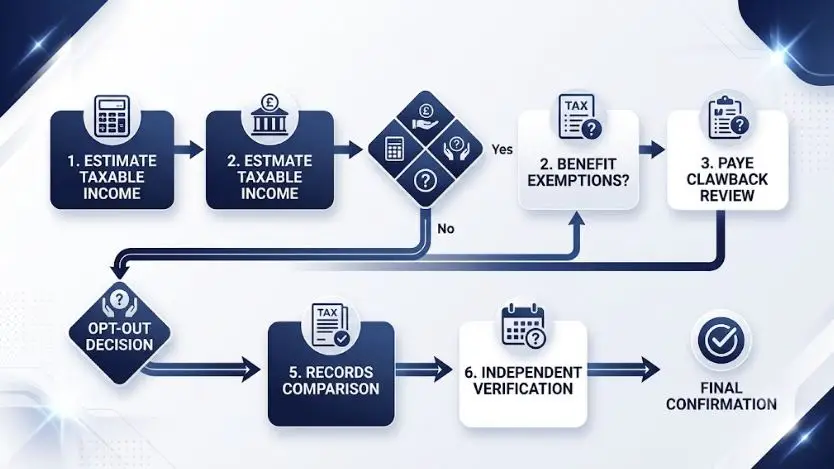 Pre-payment checklist