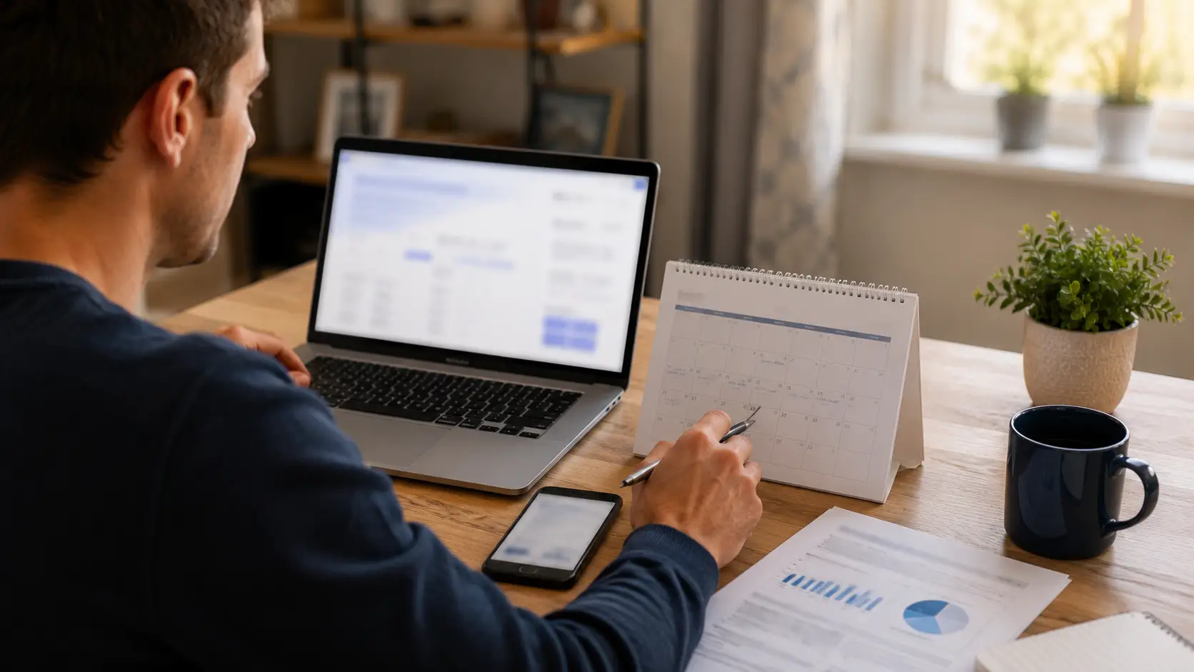 UK saver checking Lifetime ISA contribution dates and expected government bonus payment on a laptop in a home office.