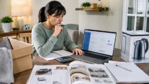 Universal Credit claimant budgeting for essential household expenses.