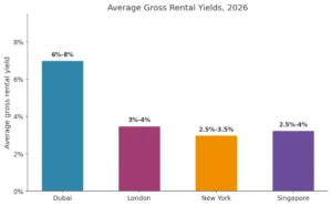 Average gross rental yields